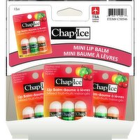 Chap Ice - Mini Bullet Lip Balm, 3 Each