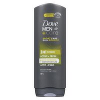 DOVE - Men+Care Body + Face + Hair Wash Active + Fresh, 532 Millilitre