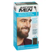 Just For Men - Mustache & Beard  Dark Brown Hair Colour, 1 Each