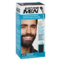 Just For Men - Mustache & Beard - Real Black, 1 Each