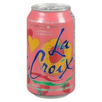 LA CROIX - SPARKLING WATER STRAWBERRY PEACH, 355 Millilitre