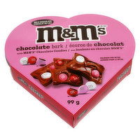 M&M'S - Heart Box Chocolate Bark with Chocolate Candies, 99 Gram