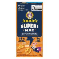 Annie's - Super Mac Shapes Pasta & Real Aged Cheddar, 170 Gram