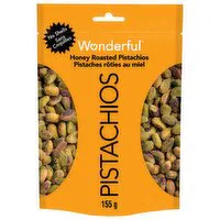 Wonderful - Pistachios, Honey Roasted No Shell, 155 Gram