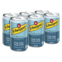 Schweppes - Club Soda Low Sodium, 6 Each