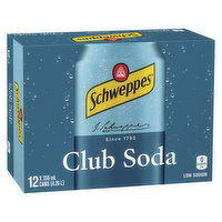 Schweppes - Club Soda, 12 Each