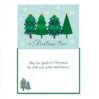 Paper Craft - Christmas Tree Christmas Card, 1 Each