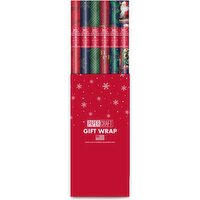 Paper Craft - Christmas Gift Wrap Single Roll, 20Sq ft Legacy Lux, 1 Each