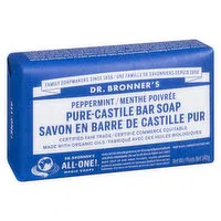 Dr. Bronner's - Magic Soaps Peppermint Pure Castile Soap, 140 Gram