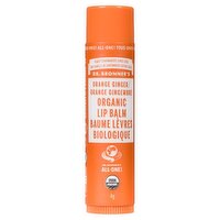 Dr Bronner - Lip Balm Orange Ginger Organic, 4 Gram