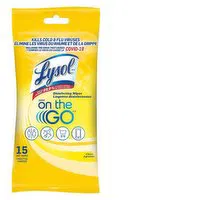 Lysol - Disinfecting Wipes. Tril and Travel, 15 Each