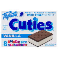 Tofutti - Cuties Frozen Dessert Vanilla, 8 Each