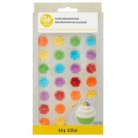 Wilton - Royal Icing Decorations, Mini Rainbow Daisy, 32 Each