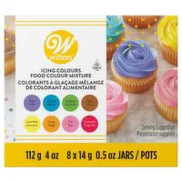 Wilton - Icing Colours Food Colour Mixture Kit, 8 Count