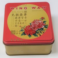 WING WAH - Mooncake with Lotus Seed Paste, 2 Yolks, 185 Gram