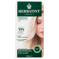 Herbatint - Permanent Haircolour Gel 10N Platinum Blonde, 135 Millilitre