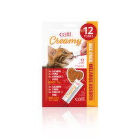 Cat it - Catit Creamy Salmon, Tuna, Chicken Liver, 12 Each