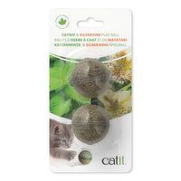 Cat It - Catnip & Silvervine Play Ball, 2 Each