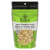 Eden Foods - Spicy Pumpkin Seeds Dry Roasted, 113 Gram