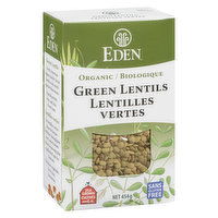 Eden Foods - Dry Green Lentils, 454 Gram