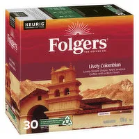 Folgers - Lively Colombian K-Cups, Medium Roast, 30 Each