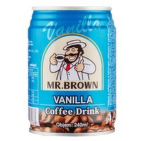 MR BROWN - Vanilla Flavour Coffee, 240 Millilitre