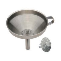Norpro - Stainless Steel Funnel With Strainer, 1 Each