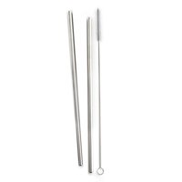 Norpro - S/S Straws with 1 Cleaning Brush - Set of 2, 2 Each