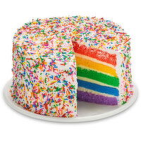 Bake Shop - 5 Layer Frozen Rainbow Cake 8in, 1.53 Kilogram