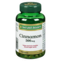 Natures Bounty - Cinnamon 500mg