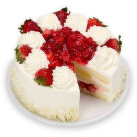 Bake Shop - 8 Inch Round Strawberry Shortcake, 1.8 Kilogram