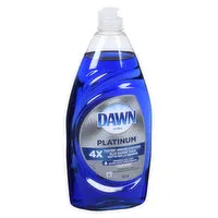 Dawn - Ultra Platinum Dishwashing Liquid, Refreshing Rain Scent, 825 Millilitre