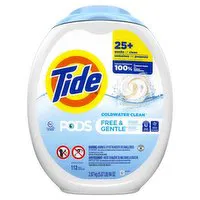 Tide - Laundry Detergent Pods,  Free and Gentle, 112 Each