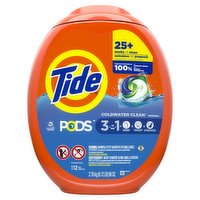 Tide - Laundry Detergent Pods, 3 in 1, 112 Each