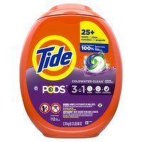 Tide - Laundry Detergent Pods, 3 in 1 Coldwater Clean Spring Meadow, 112 Each