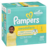 Pampers - Swaddlers Size 1 Huge, 160 Each