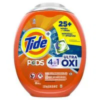 Tide - Laundry Detergent Pods, 4 in 1 with Ultra Oxi, 85 Each