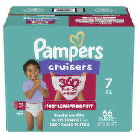 Pampers - Cruisers 360 Pull On Diaper  - Size 7, 66 Each
