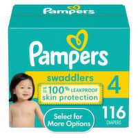 Pampers - Swaddlers Diapers Size 4, 116 Each