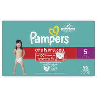 Pampers - Cruisers Diapers 360 S5 Huge, 96 Each