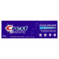 Crest - 3D White Stain Eraser Toothpaste - Icy Clean Mint, 65 Millilitre