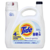 Tide - Tide Liquid High Eff Free 100 Load, 3.9 Litre