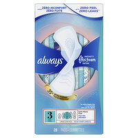 Always - Infinity Flex Foam - Size 3 Extra Heavy Flow Pad, 28 Each