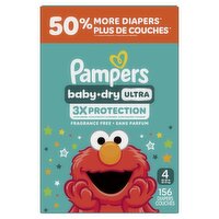 Pampers - Baby Dry Ultra - Size 4, 156 Each