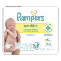 Pampers - Baby Wipes Sensitive, 168 Each