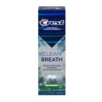Crest - Clean Breath Toothpaste - Peppermint, 55 Millilitre