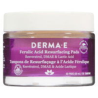 Derma E - Ferulic Acid Resurfacing Pads, 50 Each