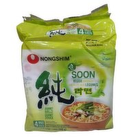 NONG SHIM - Soon Veggie Noodles, 4 Each