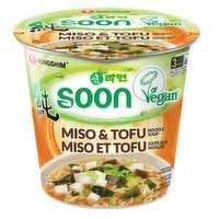 NONG SHIM - Soon Noodle Soup Miso & Tofu Cup, 75 Gram