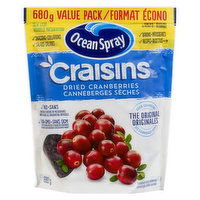 Ocean Spray - Craisins Dried Cranberries Original, 680 Gram